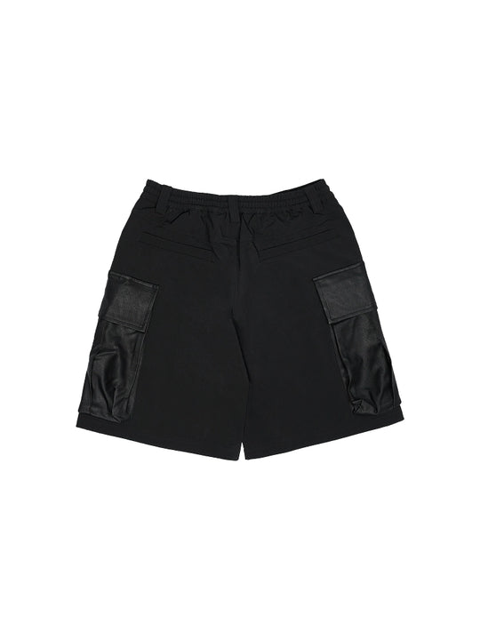 1807 Leather Pocket Work Cargo Shorts | Face 3 Face