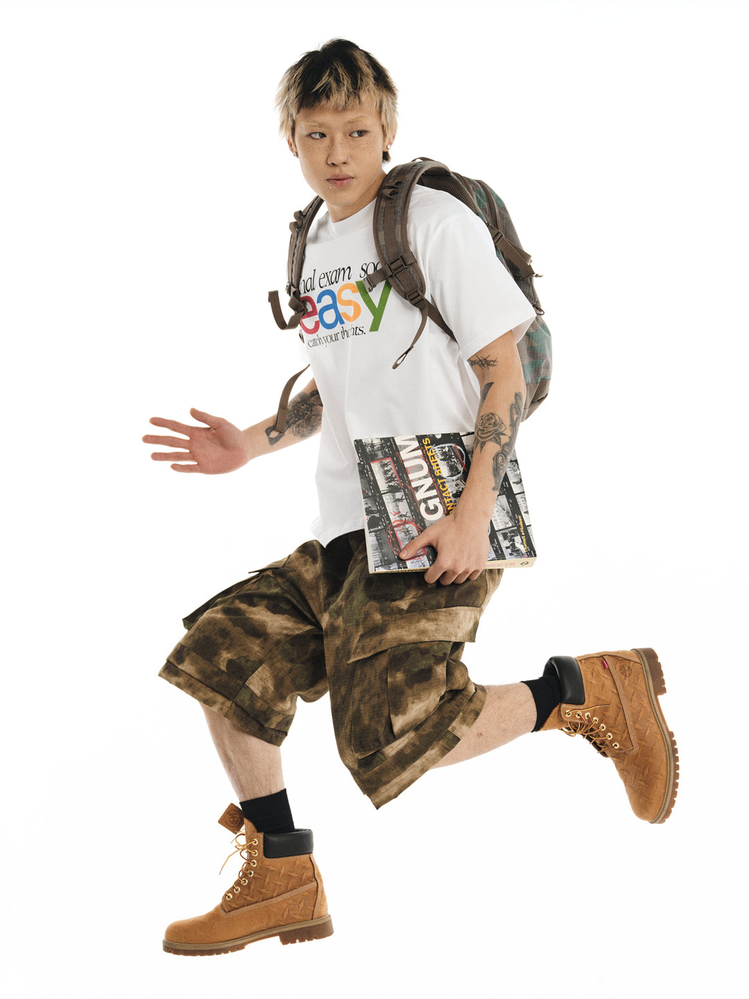 NOVACAM Camouflage Multi-Pocket Baggy Cargo Shorts | Face 3 Face