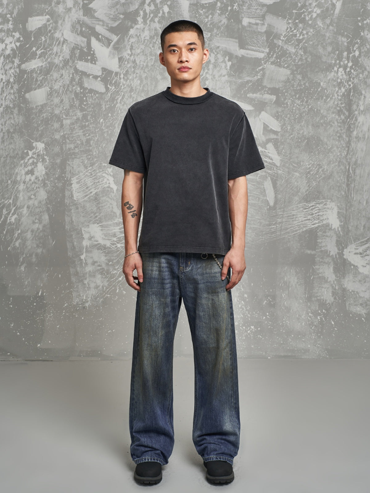 F3F Select Heavyweight Oil Retro Blue Jeans | Face 3 Face