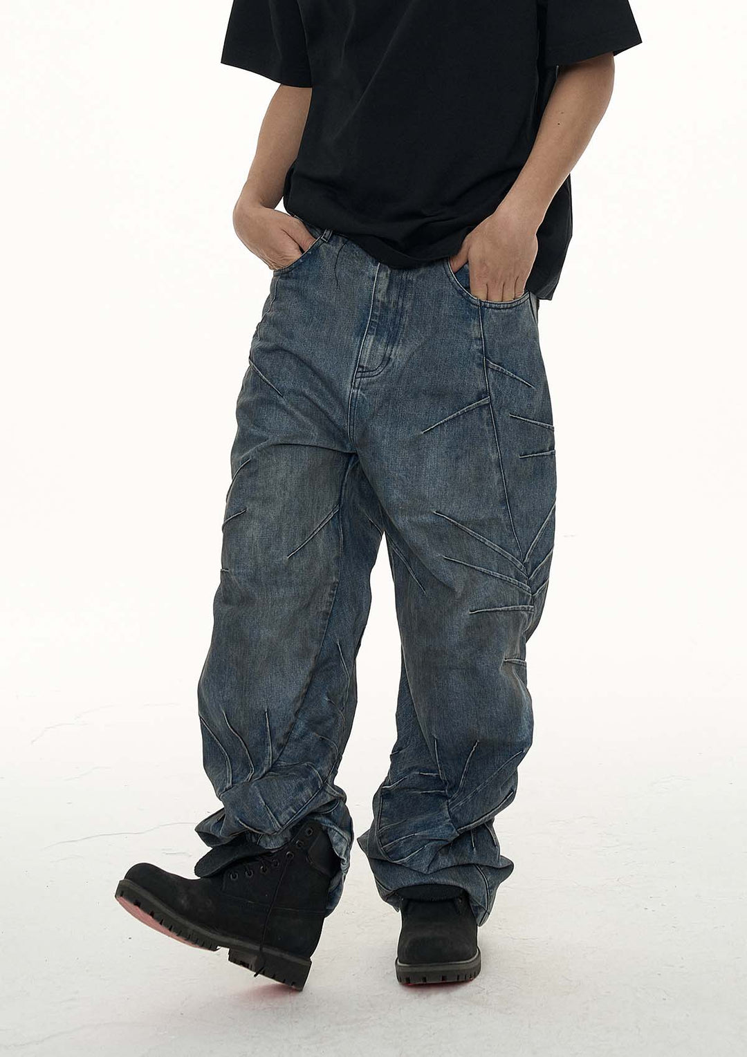 EVILKNIGHT(EK) Thorn Machete Vintage Washed Craft Jeans | Face 3 Face