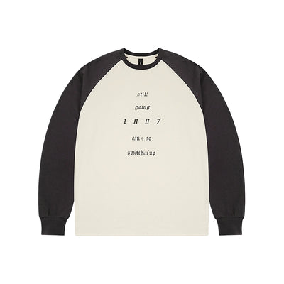 1807 Contrast Color Raglan Long Sleeve Tee | Face 3 Face