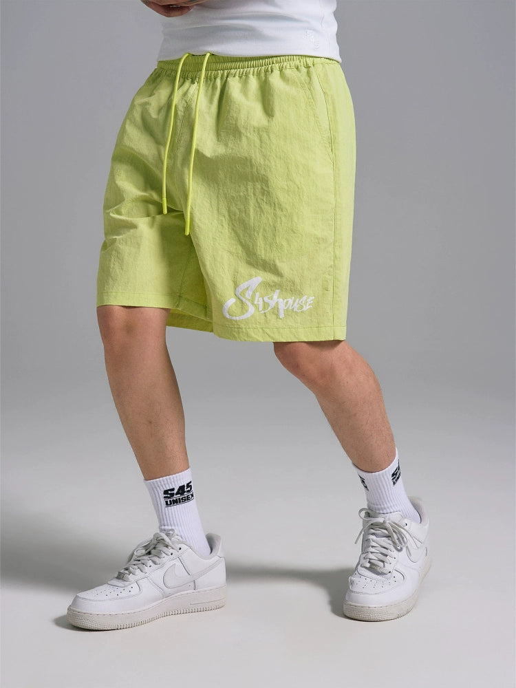 S45 Nylon Logo Print Track Shorts | Face 3 Face