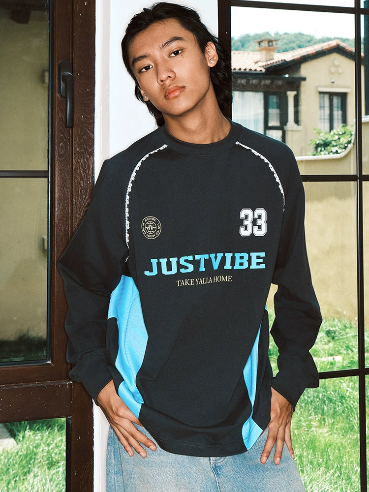 JUST VIBE Lace Trim Long Sleeve Racing Jersey | Face 3 Face