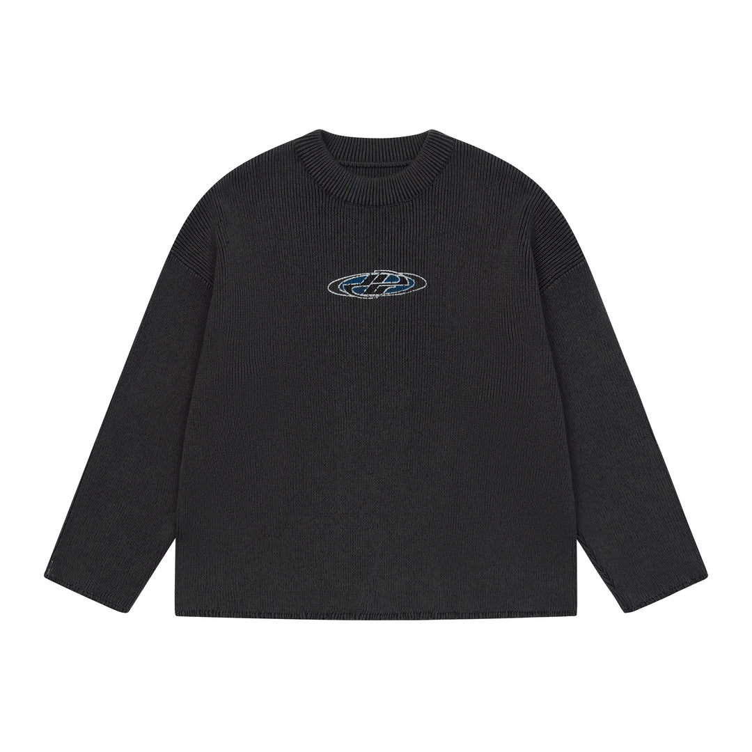 Harsh and Cruel Logo Crewneck Knit Sweater