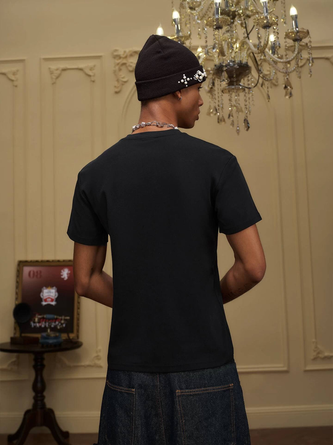 YADcrew Box Logo Slim Fit Basic Tee | Face 3 Face