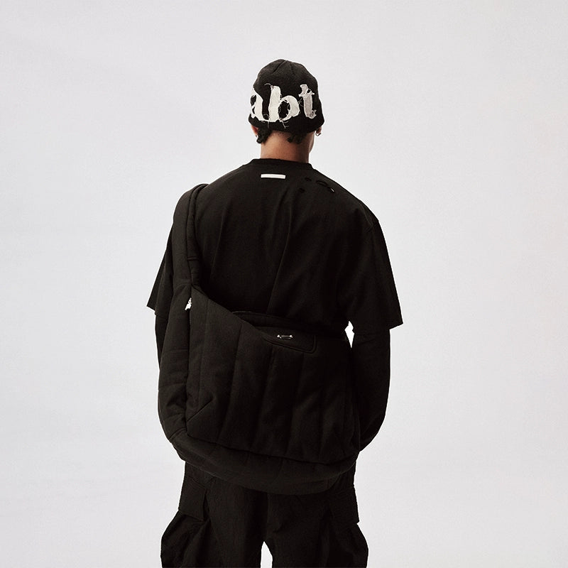 Labt Distressed Holes Logo Print Tee | Face 3 Face