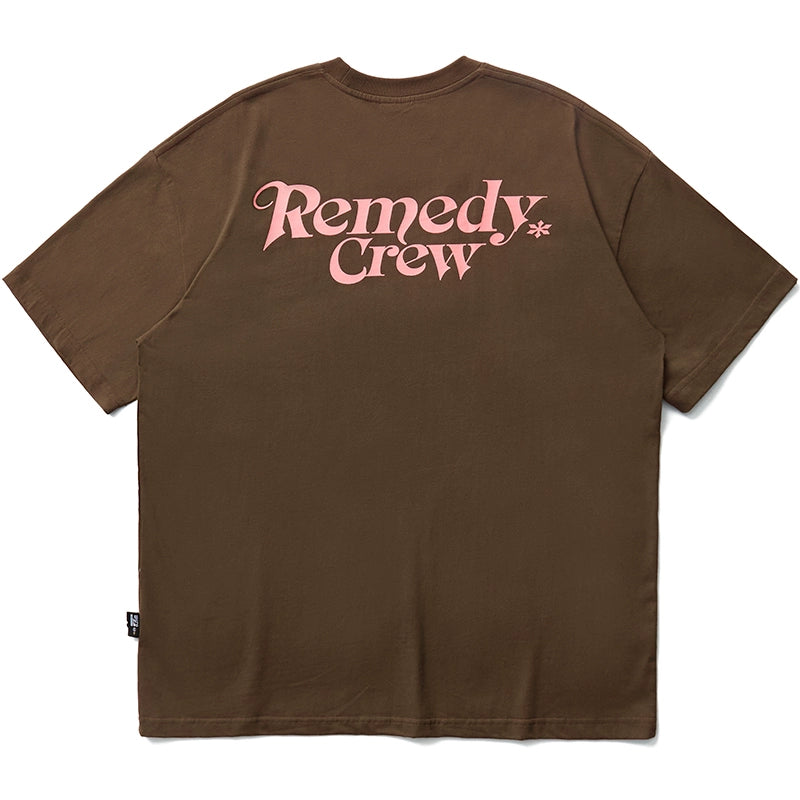 Remedy Gothic Font Logo Print Basic Tee | Face 3 Face