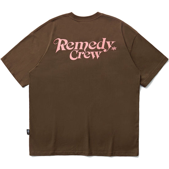 Remedy Gothic Font Logo Print Basic Tee | Face 3 Face