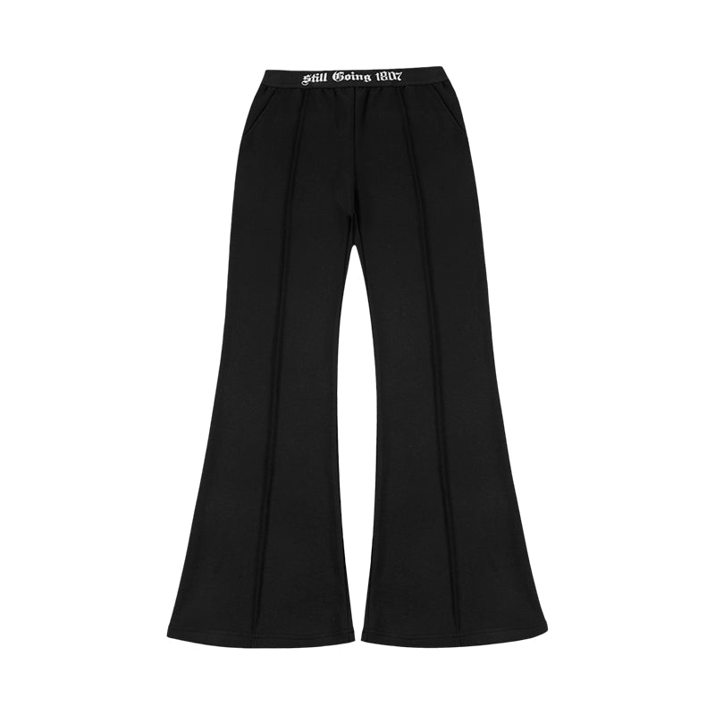 1807 Gothic Elastic Waistband Flared Sweatpant | Face 3 Face