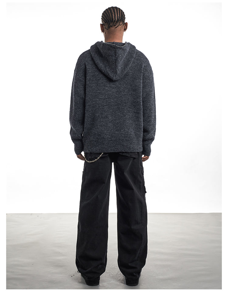 F3F Select Zip Up Knit Hoodie | Face 3 Face