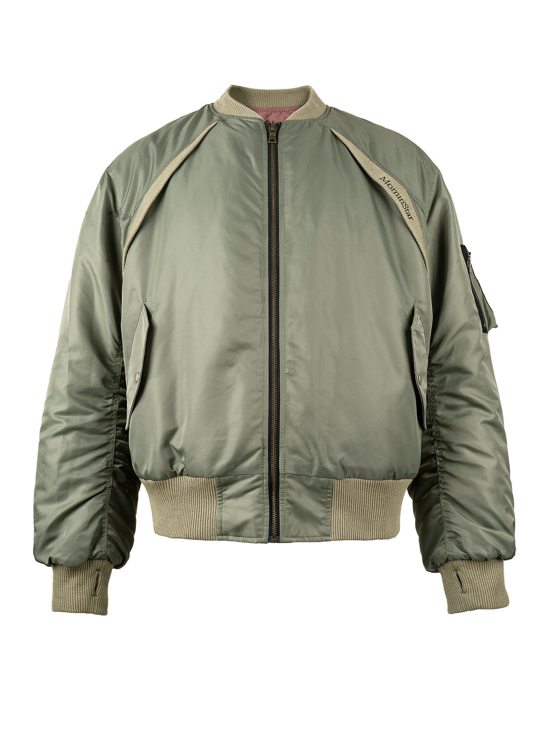 EVILKNIGHT(EK) Reversible Embroidery Bomber MA-1 Air Force Jacket