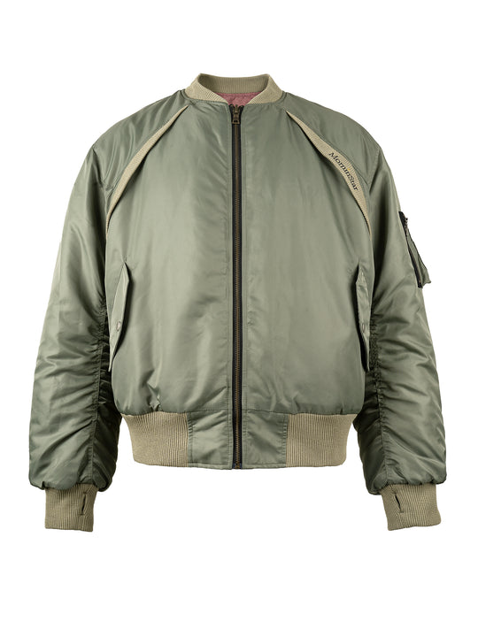 EVILKNIGHT(EK) Reversible Embroidery Bomber MA-1 Air Force Jacket