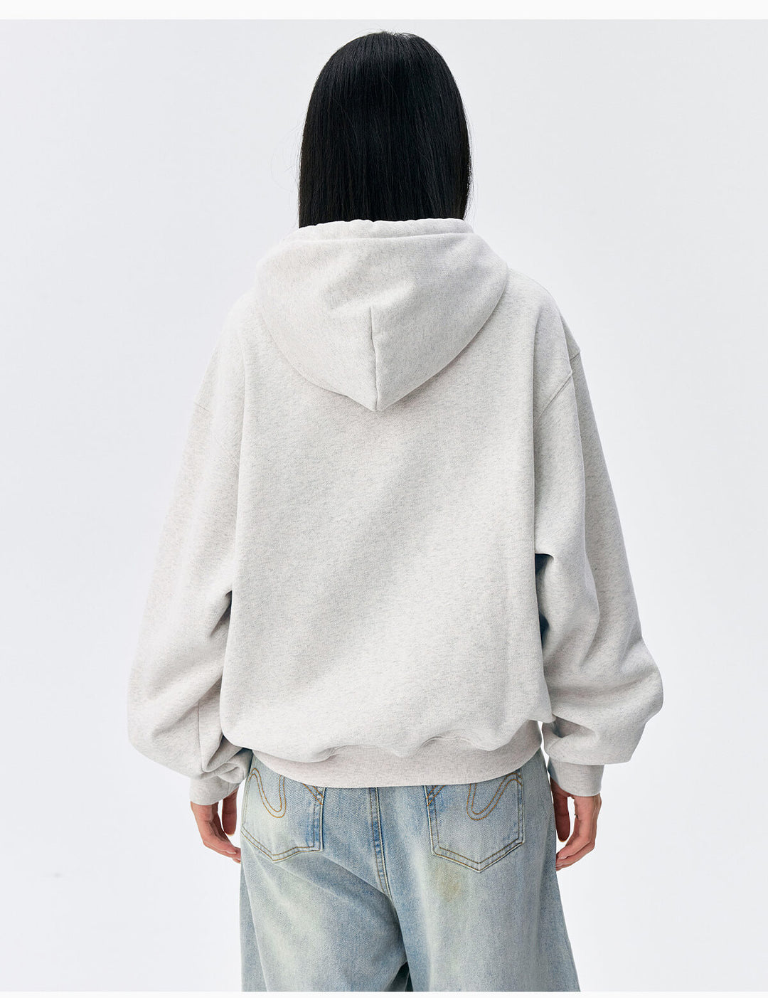 MEDM M Buckled Drawstring Pearl Logo Embroidered Hoodie | Face 3 Face