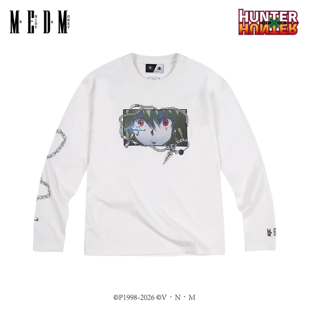 MEDM × HUNTER×HUNTER Character Print Embroidered Long Sleeve Tee | Face 3 Face