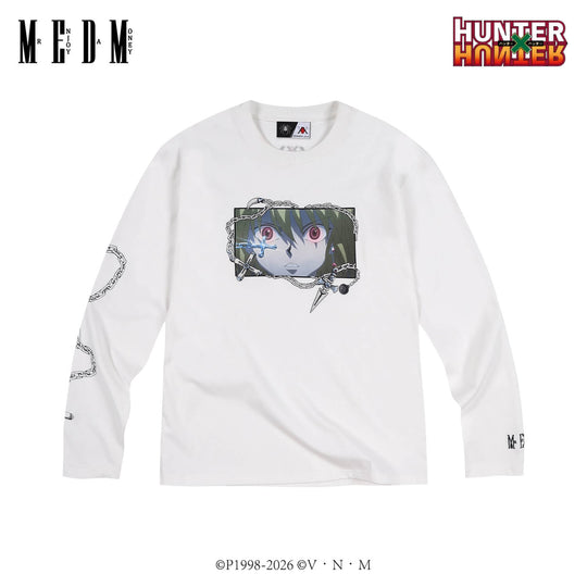 MEDM × HUNTER×HUNTER Character Print Embroidered Long Sleeve Tee | Face 3 Face