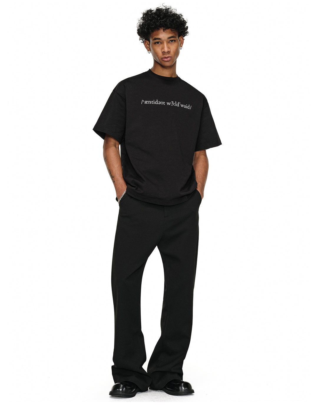 ANTIDOTE Black Flared Suit Pants | Face 3 Face