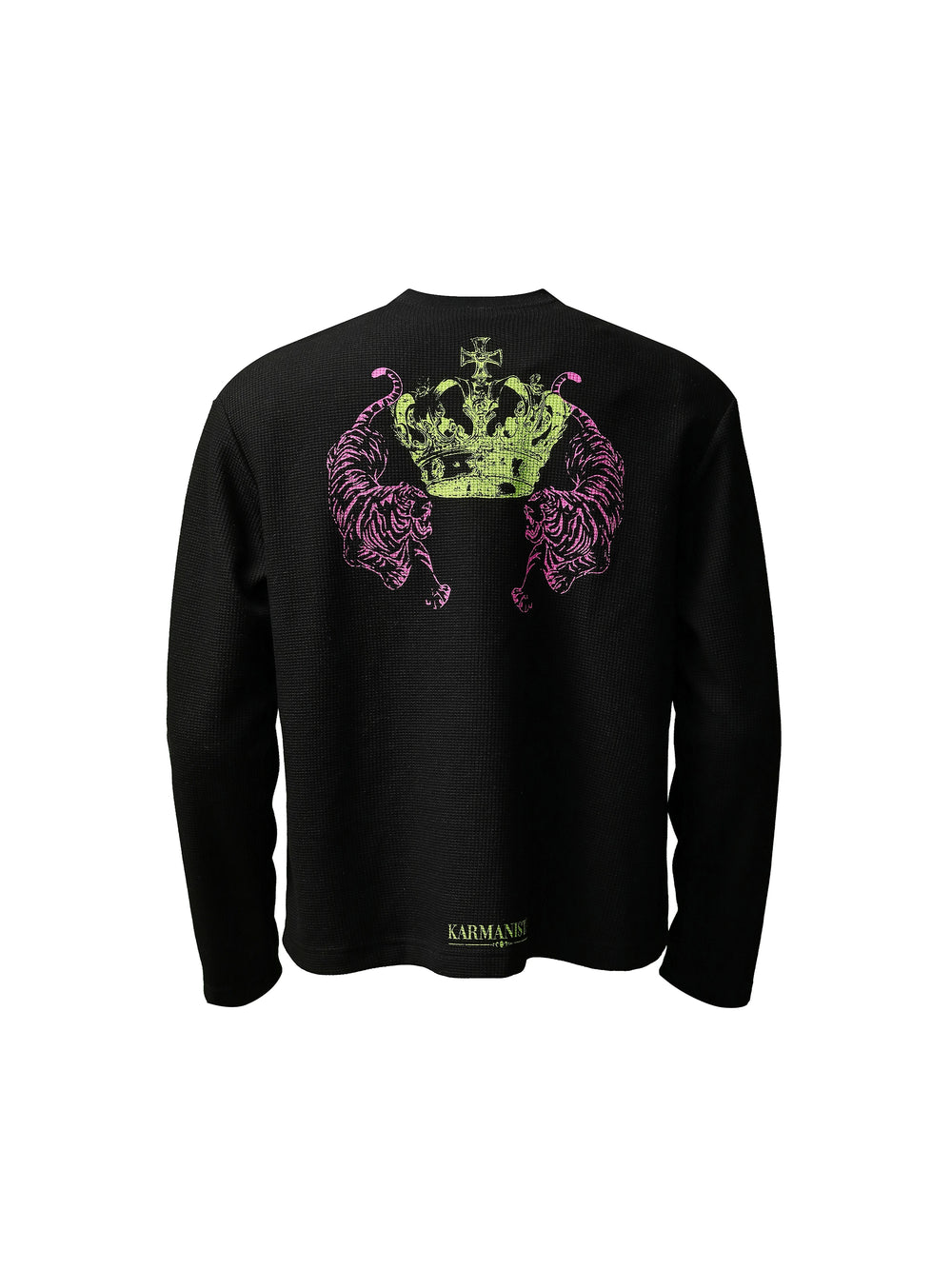 KARMANISTIC Printed Waffle Long Sleeve Tee | Face 3 Face