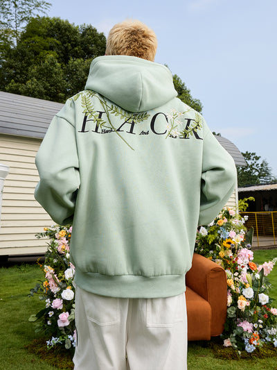 Harsh and Cruel Floral Garland Embroidered Text HACR Hoodie | Face 3 Face