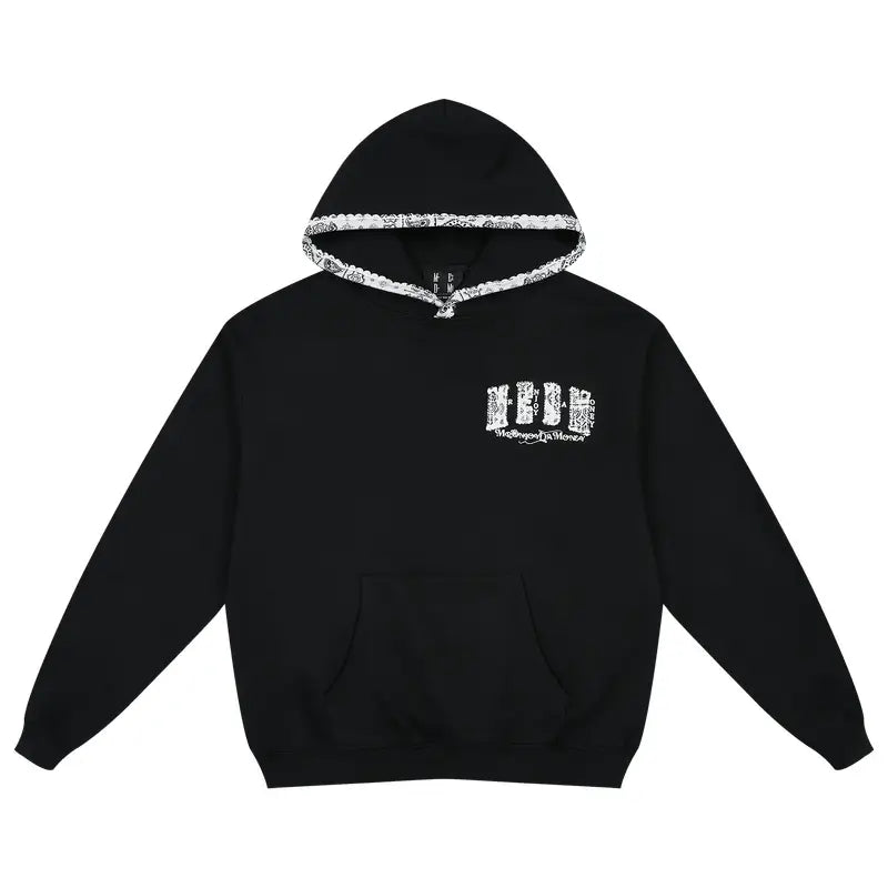 MEDM Ethnic Paisley Patch Embroidered Hoodie | Face 3 Face