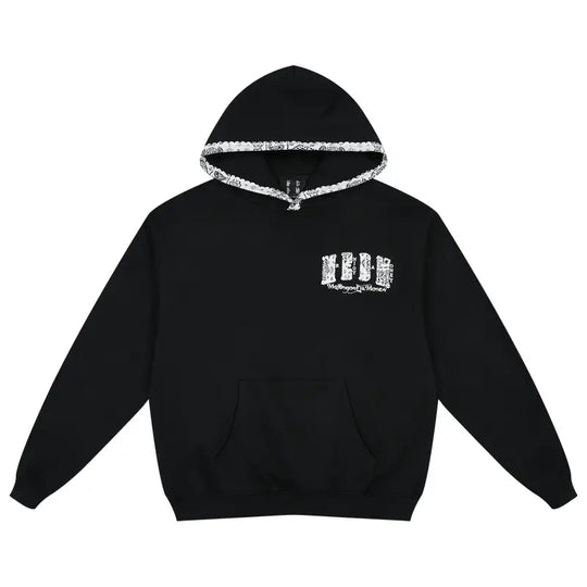 MEDM Ethnic Paisley Patch Embroidered Hoodie | Face 3 Face