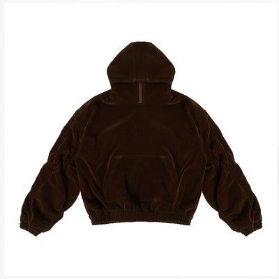 JHYQ Velvet Hooded Half Zip Jacket | Face 3 Face