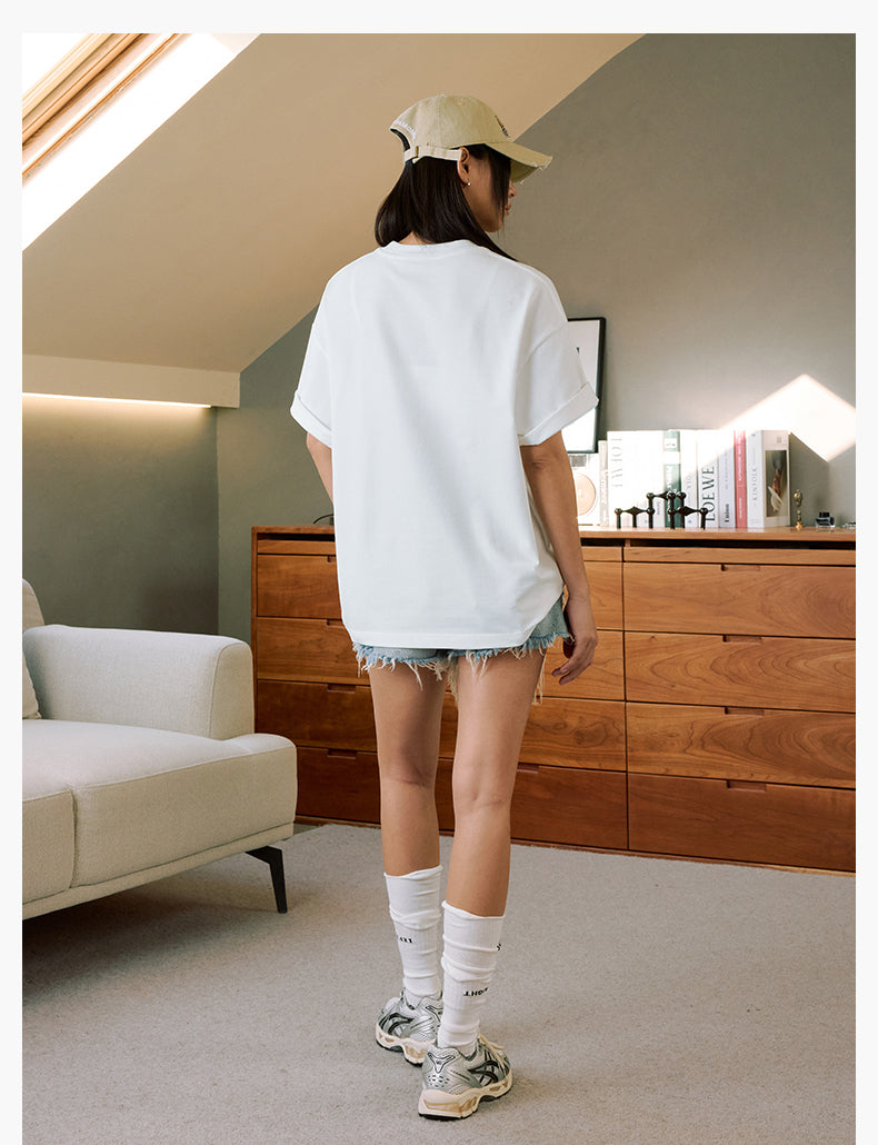 MEDM Flower Terry Logo Embroidery Tee | Face 3 Face