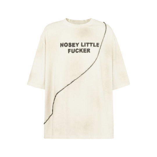 UNDERWATER Deconstructed Patchwork Slogan Printed Tee