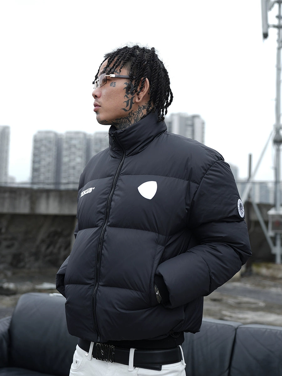 TGFCLUB Embroidered Short Down Jacket | Face 3 Face