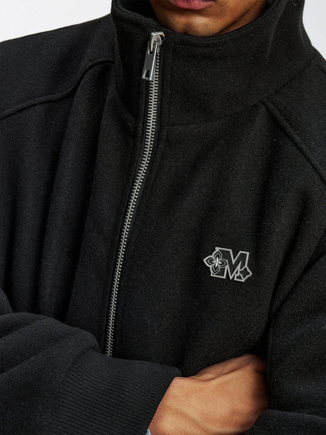 MEDM Metal Logo Tweed Jacket | Face 3 Face