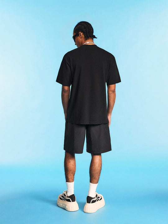 1807 Gothic Rhinestone Logo Distressed Tee | Face 3 Face