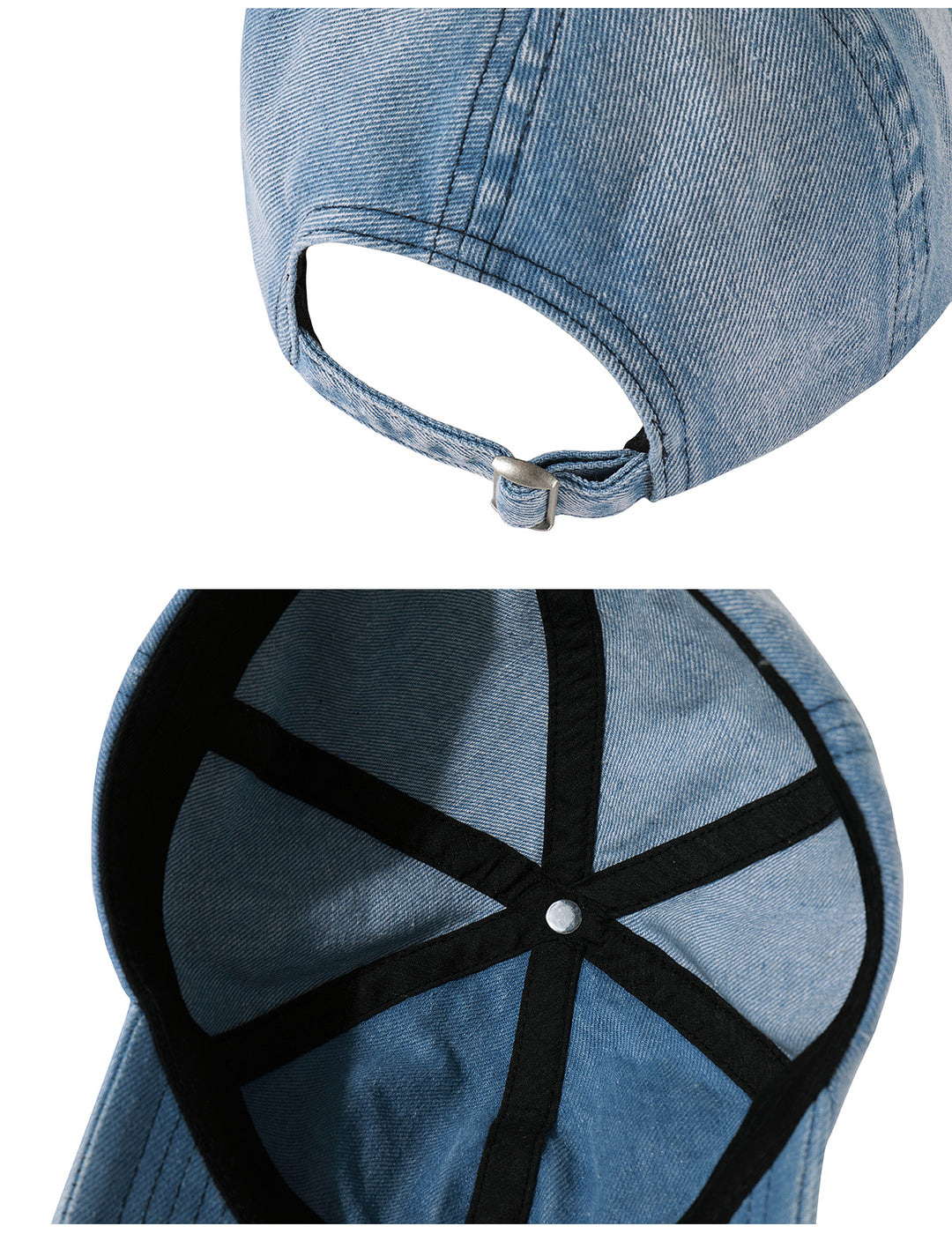 NOVACAM Washed Denim Nov Is Life Logo Embroidered Dad Hat | Face 3 Face