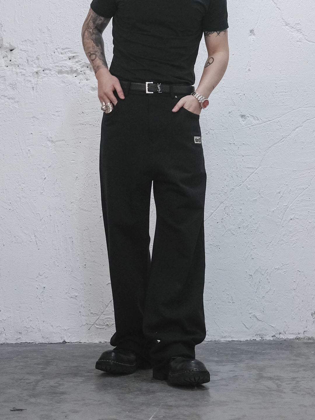 UNDERWATER Devil Embroidered Sweatpants | Face 3 Face