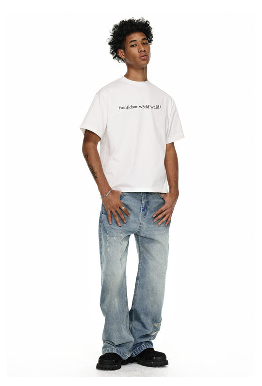 ANTIDOTE Small Letter Logo Printed Tee | Face 3 Face