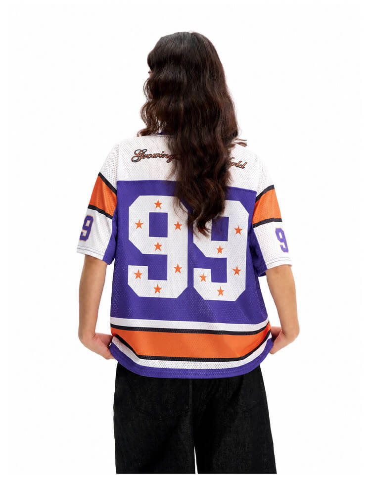 F3F Select Star 99 Numbering Color Block Mesh Short Sleeve Jersey | Face 3 Face