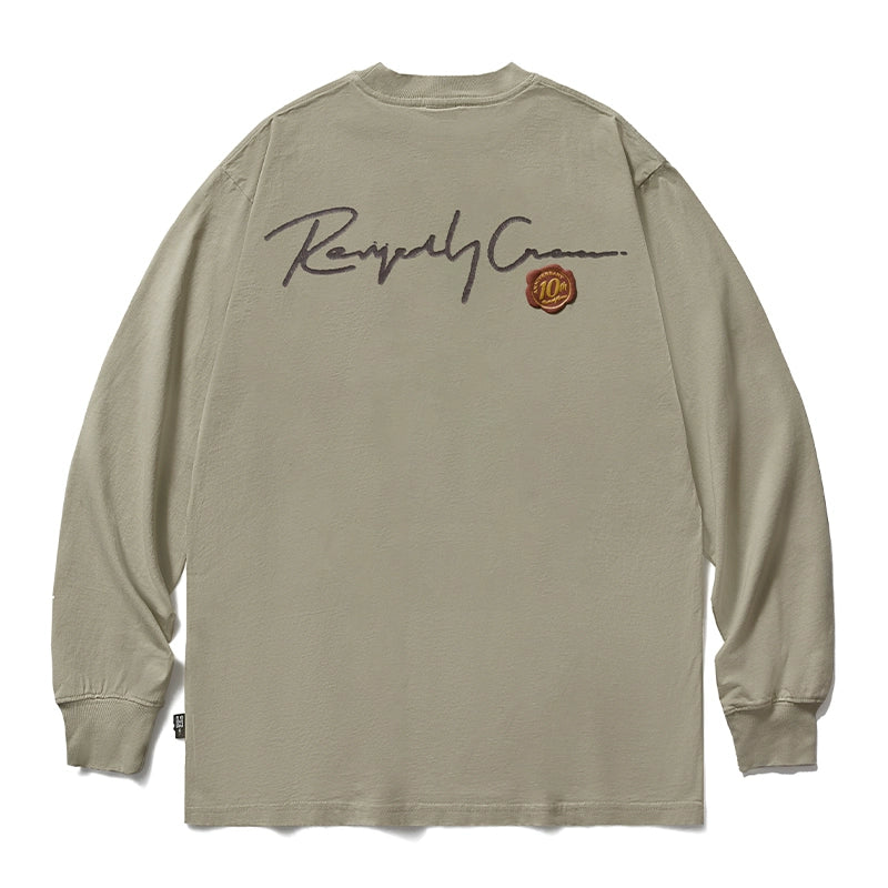 Remedy 3D Wax Seal and Cracked Logo Print Long Sleeve Tee | Face 3 Face