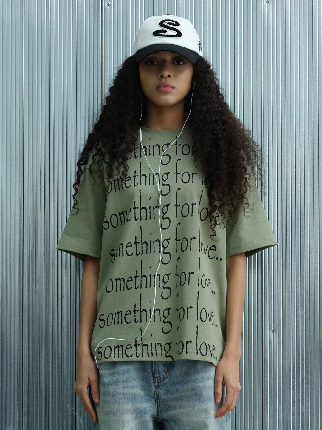 S45 All Over Slogan Print Short Sleeve Tee