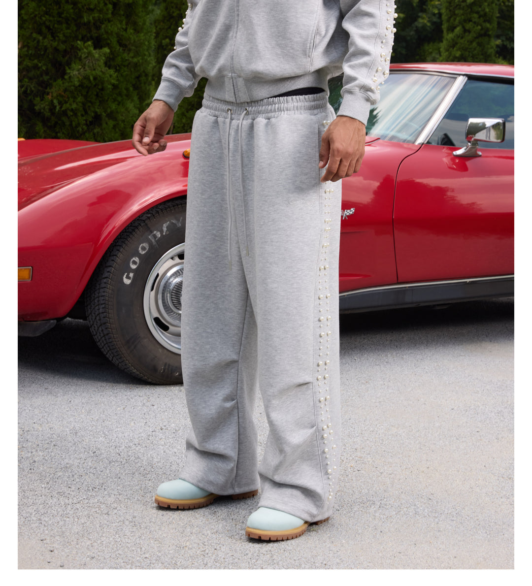 S45 Pearl Line Baggy Sweatpants | Face 3 Face