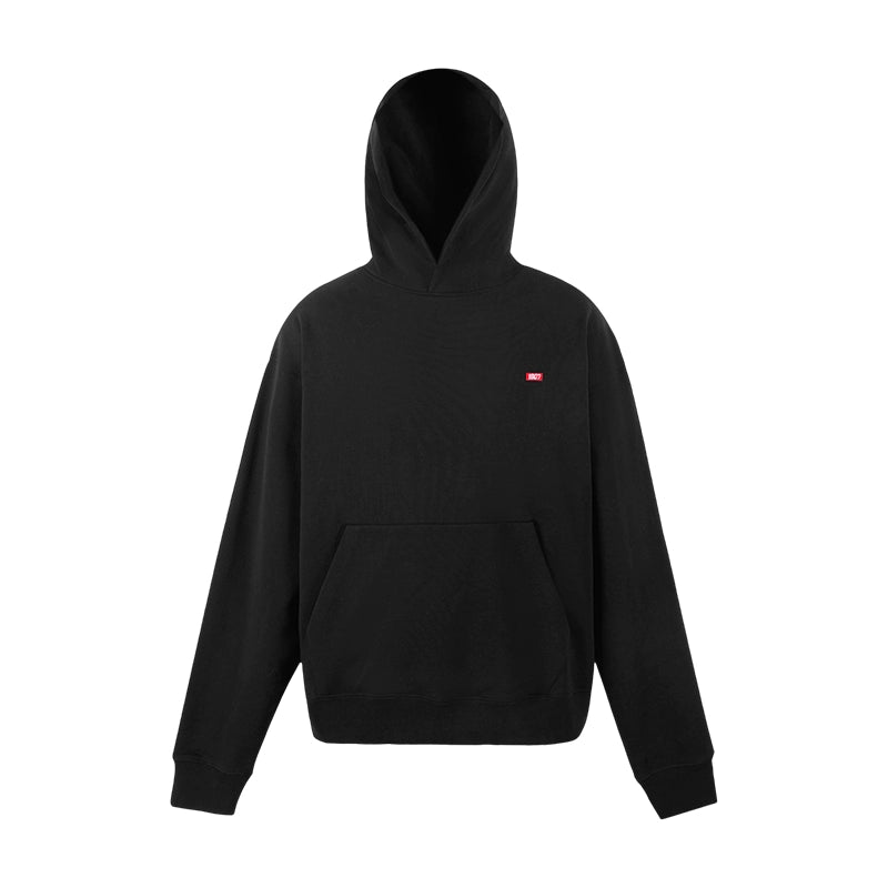 1807 One Point Box Logo Embroidery Hoodie | Face 3 Face