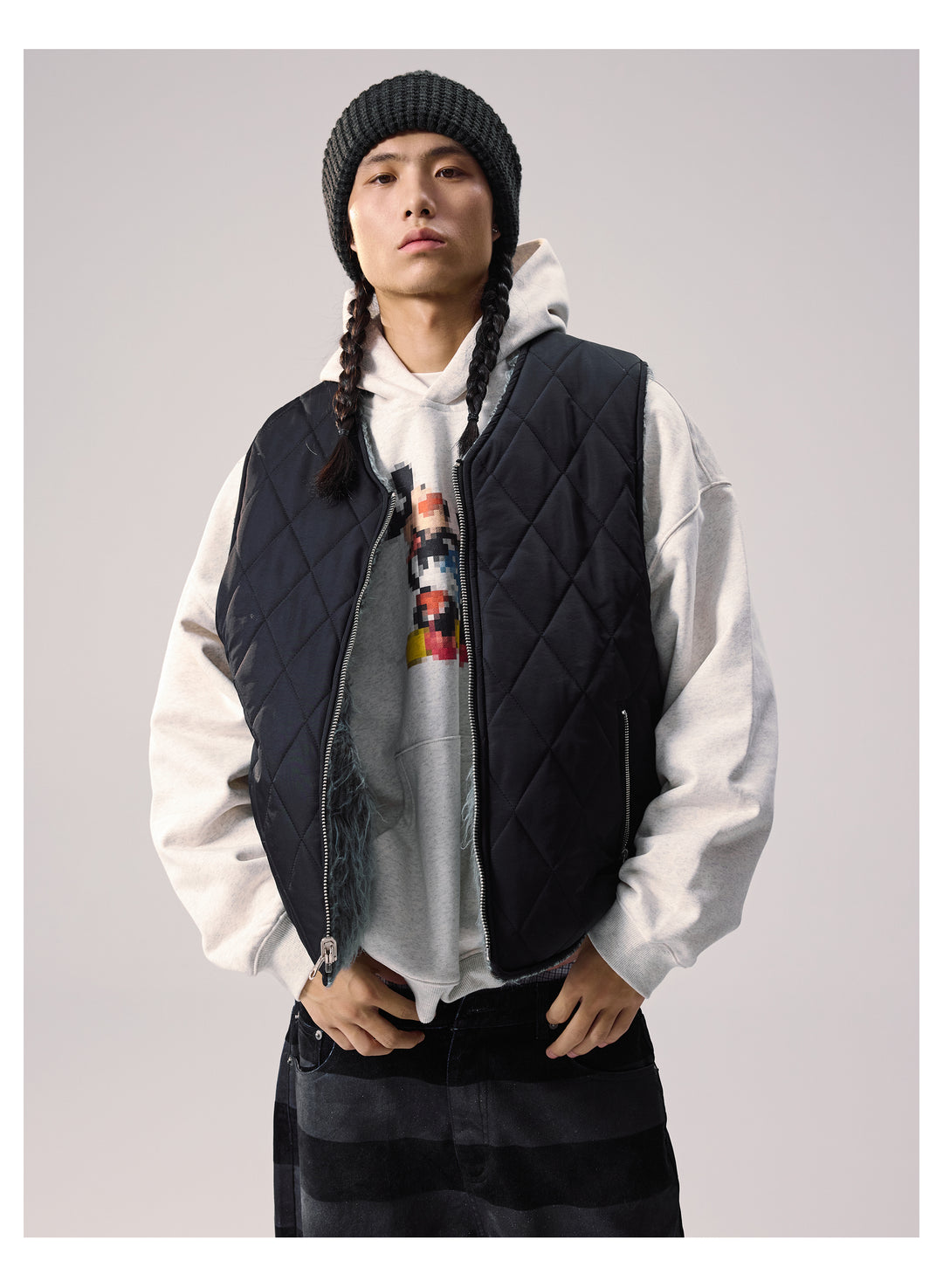 Remedy Fleece Quilted Reversible Vest | Face 3 Face
