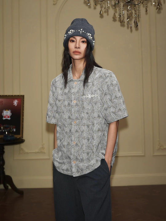 YADcrew 3D Stitch Plaid Short Sleeve Shirt | Face 3 Face