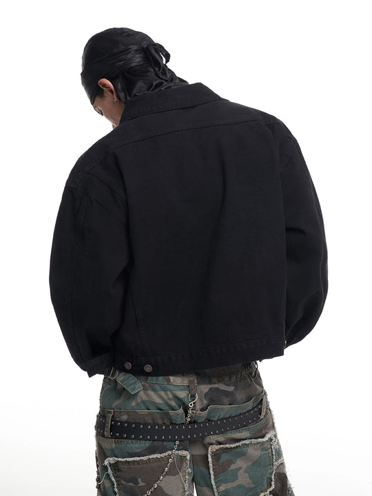 F3F Select Tough Black Denim Jacket | Face 3 Face