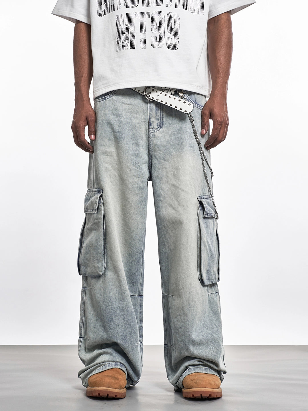 F3F Select Baggy Large Pocket Cargo Jeans | Face 3 Face
