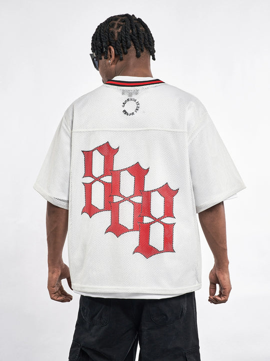 F3F Select 8 Letter Print Mesh Hockey Jersey | Face 3 Face