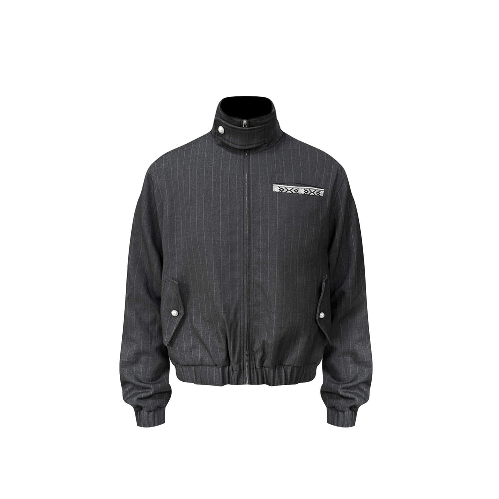 S45 Pearl Embellished Harrington Jacket | Face 3 Face