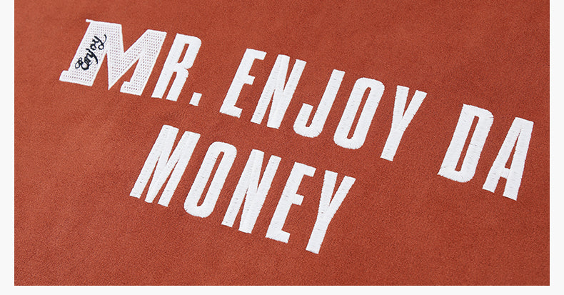 MEDM Basic Letter Logo Suede Hoodie | Face 3 Face