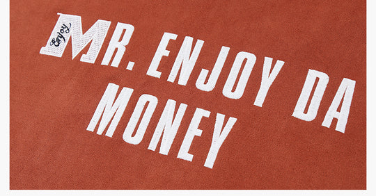 MEDM Basic Letter Logo Suede Hoodie | Face 3 Face