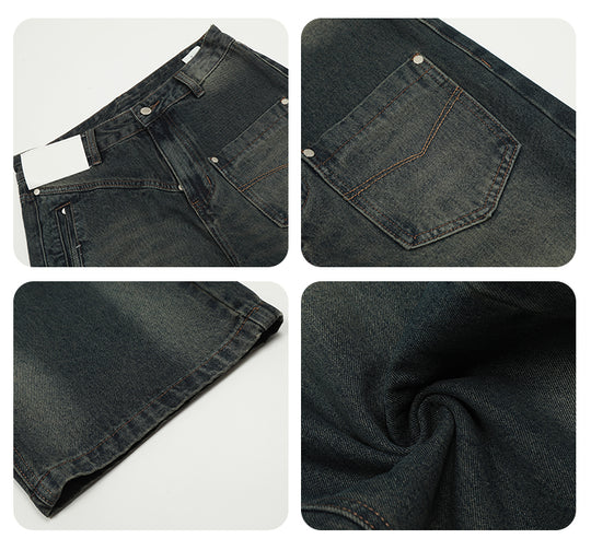 F3F Select Asymmetrical Stitch Pocket Design Jeans | Face 3 Face