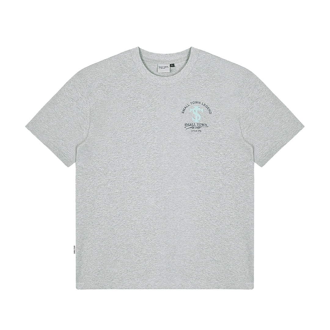 Small Town Kid Embroidered Logo Leather Label Tee | Face 3 Face