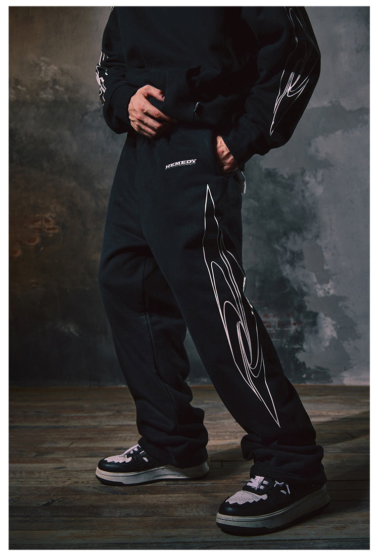 Remedy Swirl R Graphic Sweatpants | Face 3 Face