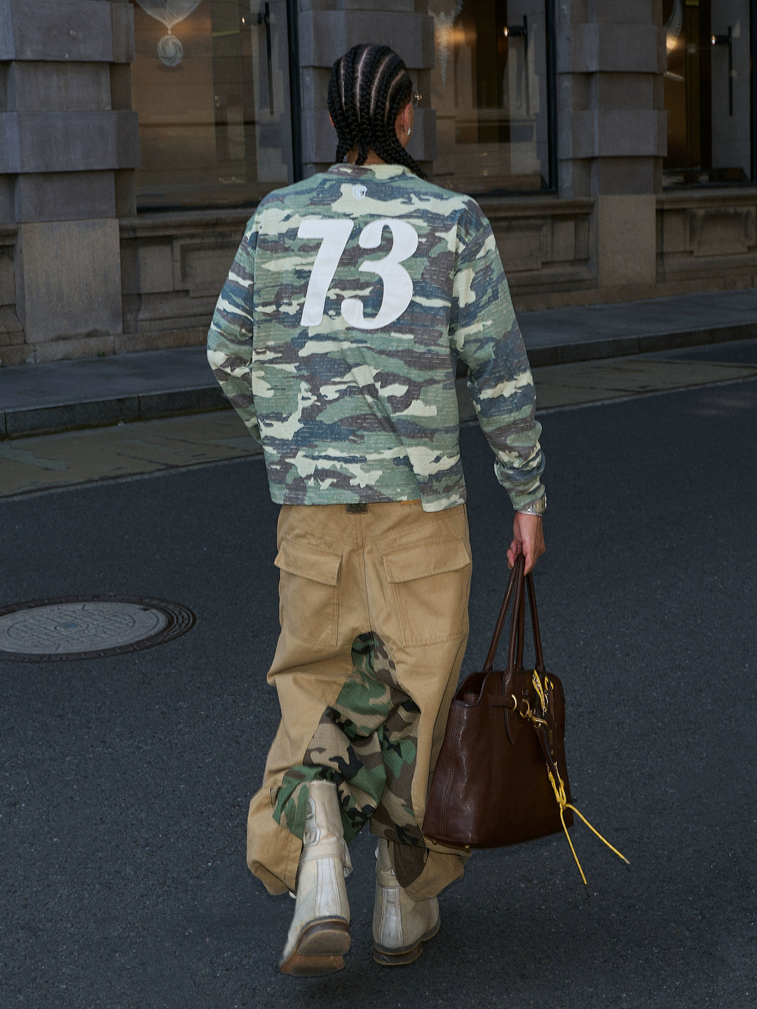 STEEPC Forest Camouflage Washed Vintage Long Sleeve Tee | Face 3 Face